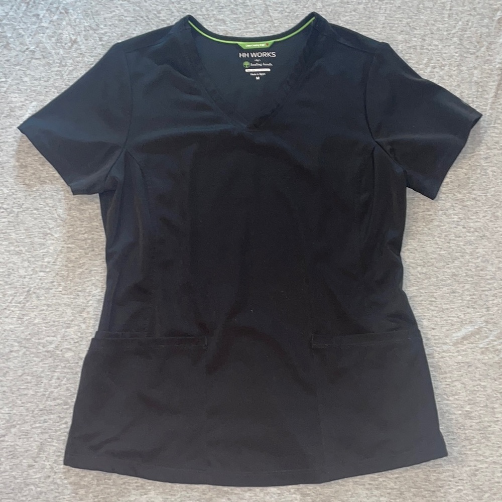 Healing Hands All Black Scrub Set (Regular)
